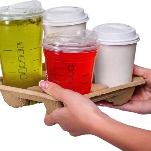 4-Cup Drink Carriers 300 Pack- Biodegradable